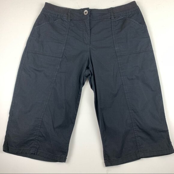 CHICO'S Black Long Bermuda Shorts - Picture 4 of 11